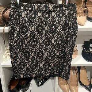 Express Black lace pencil skirt size 4